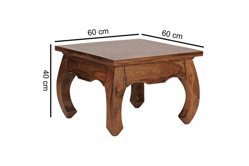 SCHMALFELDT Soffbord 60 cm Valnötsbrun - Möbler - Vardagsrum - Soffbord & vardagsrumsbord - Soffbord