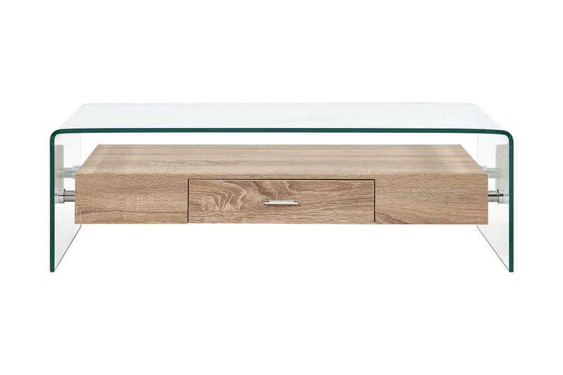 Soffbord genomskinligt 98x45x31 cm härdat glas - Möbler - Vardagsrum - Soffbord & vardagsrumsbord - Soffbord