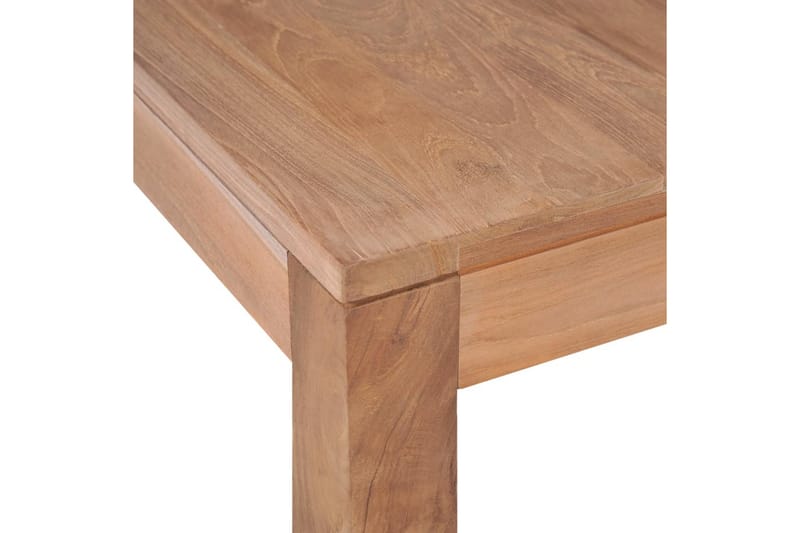 Soffbord massiv teak med naturlig finish 60x60x40 cm - Brun - Möbler - Vardagsrum - Soffbord & vardagsrumsbord - Soffbord