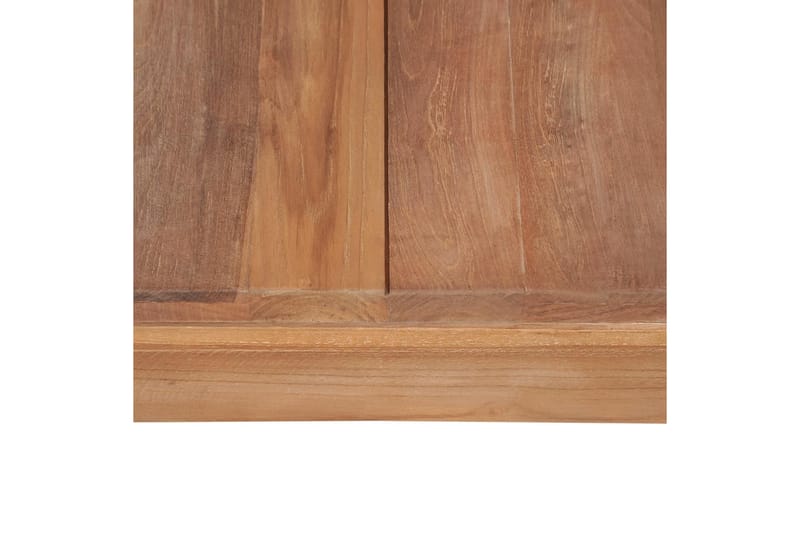 Soffbord massiv teak med naturlig finish 60x60x40 cm - Brun - Möbler - Vardagsrum - Soffbord & vardagsrumsbord - Soffbord