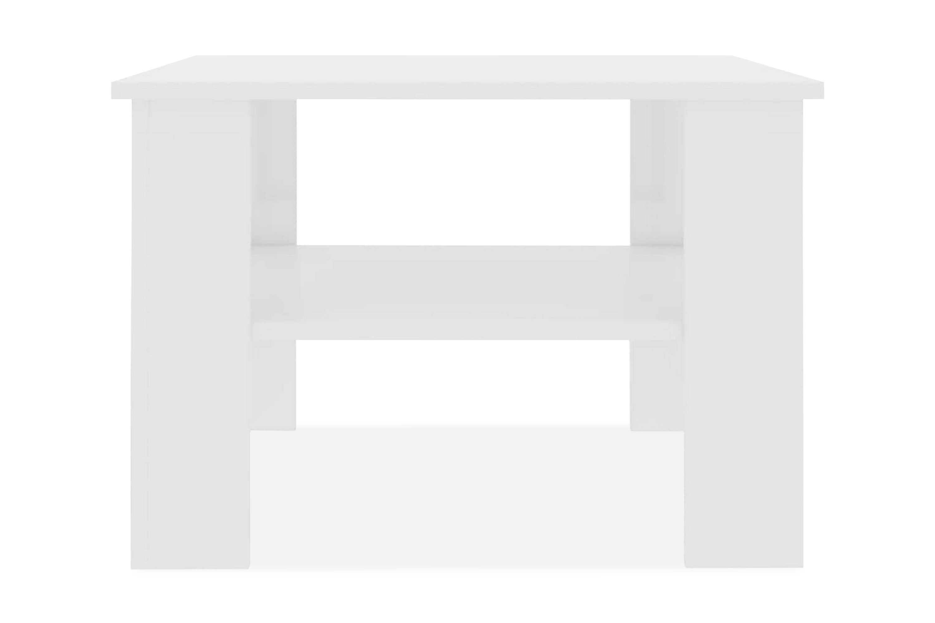 Soffbord vit högglans 60x60x42 cm spånskiva – Vit högglans