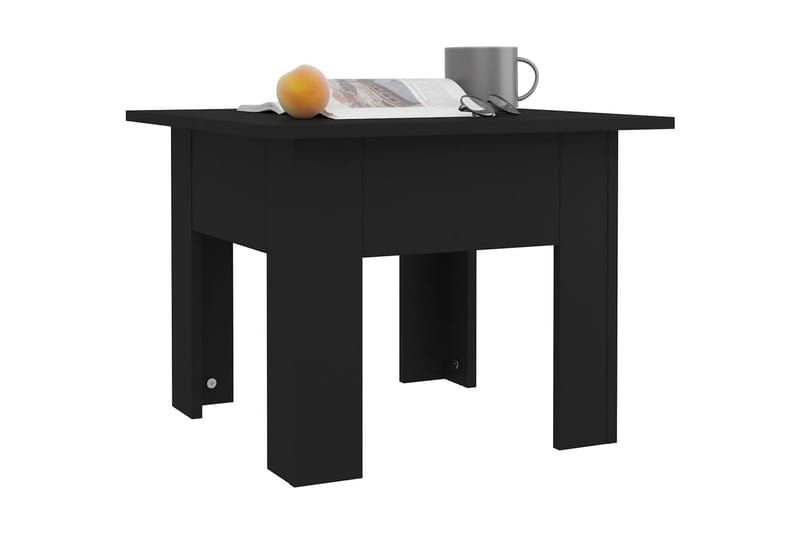 Soffbord svart 55x55x42 cm spånskiva - Svart - Soffbord - Bord