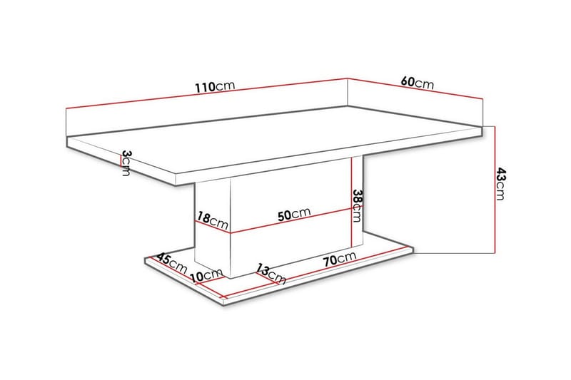 Tallow Soffbord 60 cm Brun - Möbler - Vardagsrum - Soffbord & vardagsrumsbord - Soffbord