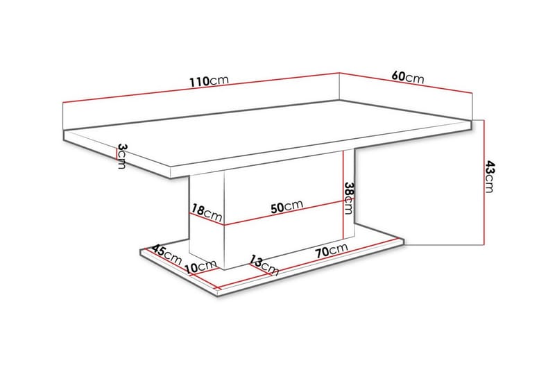 Tallow Soffbord 60 cm Brun - Möbler - Vardagsrum - Soffbord & vardagsrumsbord - Soffbord