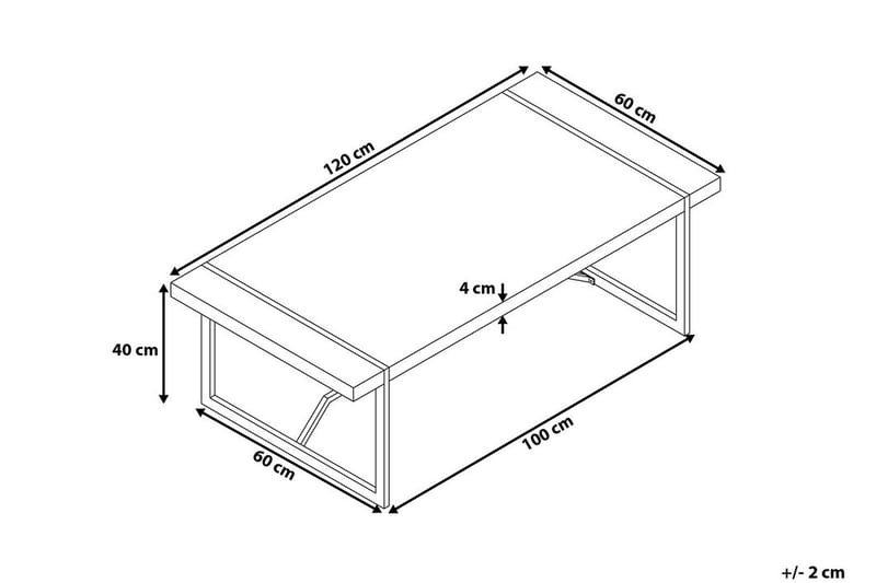 TULSA Soffbord 60 cm - Möbler - Vardagsrum - Soffbord & vardagsrumsbord - Soffbord