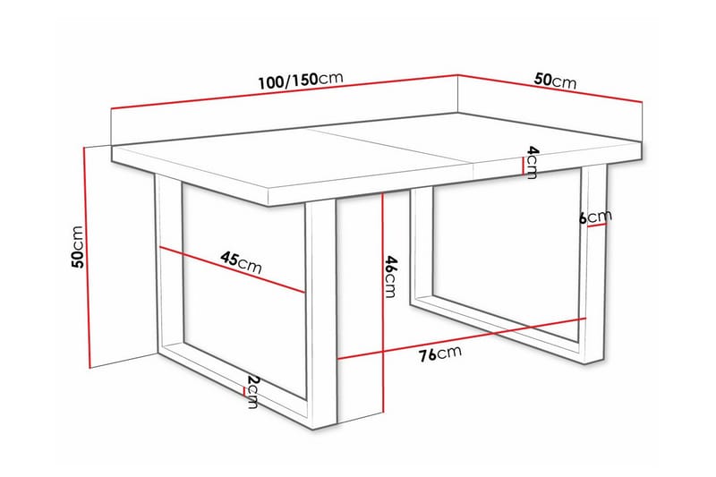 Wardner Soffbord 50 cm Svart - Möbler - Vardagsrum - Soffbord & vardagsrumsbord - Soffbord