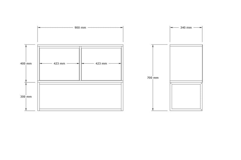 Zermat Konsollbord 90 cm Beige - Möbler - Vardagsrum - Soffbord & vardagsrumsbord - Avlastningsbord & konsolbord