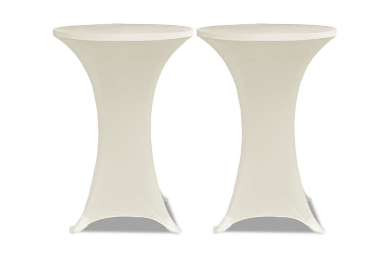 Duk till ståbord 80 Stretch Creme 2-pack - Kräm - Textilier & mattor - Kökstextilier - Dukar & löpare - Bordslöpare