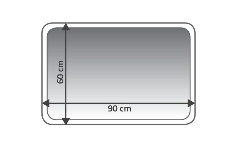 RIDDER Badrumsmatta Coins 60x90 röd 7103306 - Textilier & mattor - Mattor - Badrumsmattor