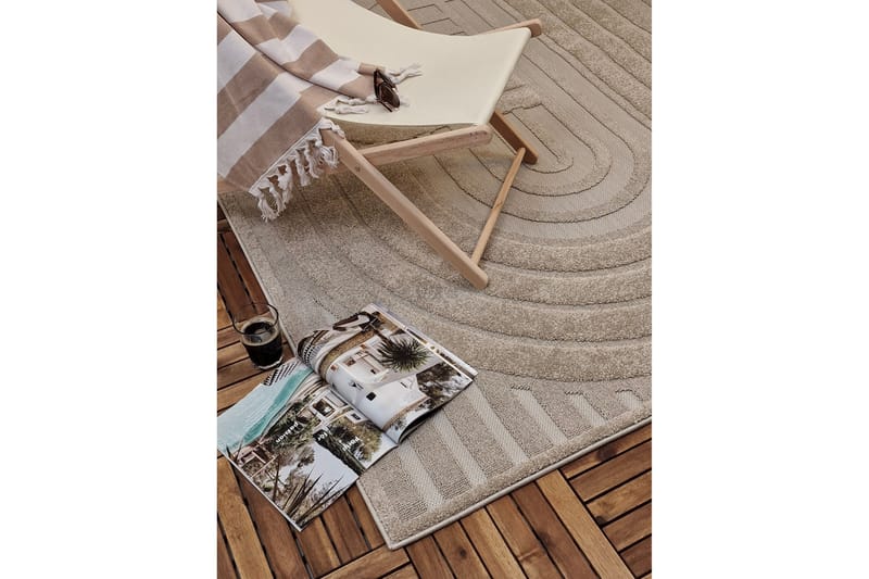 Jaslin Flatvävd Matta 240x340 Rektangulär Beige - Flatvävda mattor