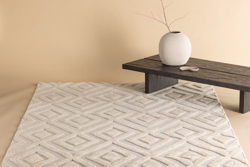 Pia Ryamatta 200x290 cm - Beige - Textilier & mattor - Mattor - Modern matta - Ryamattor