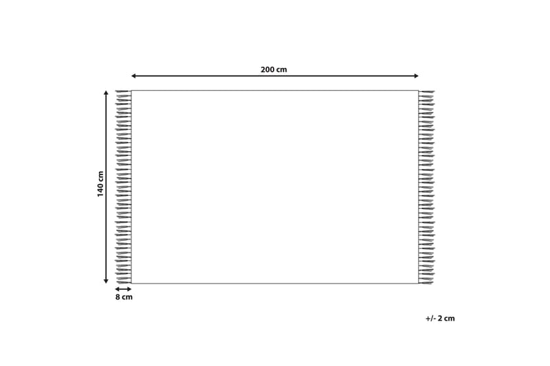 Alkent Ullmatta 140x200 cm Svart/Vit - Textilier & mattor - Mattor - Modern matta - Ullmattor