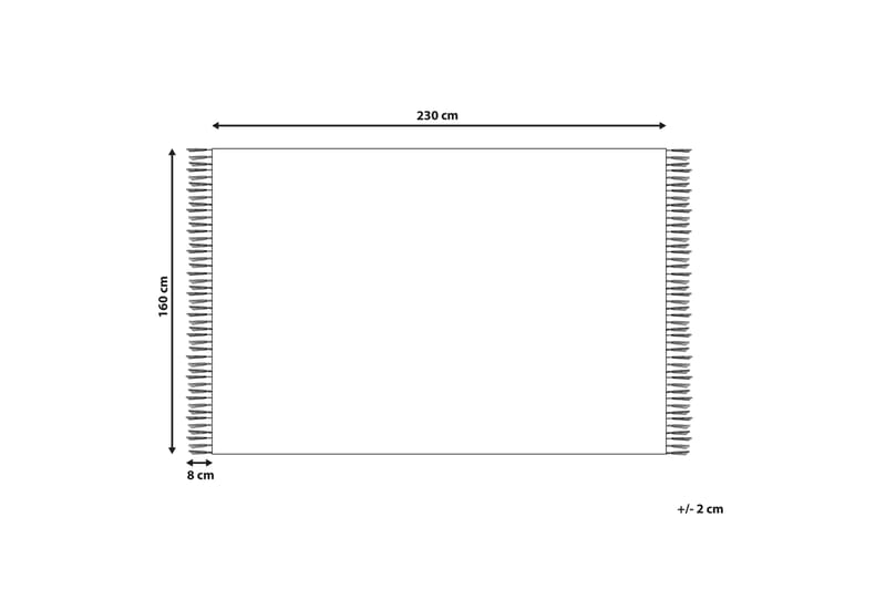 Alkent Ullmatta 160x230 cm Svart/Vit - Textilier & mattor - Mattor - Modern matta - Ullmattor