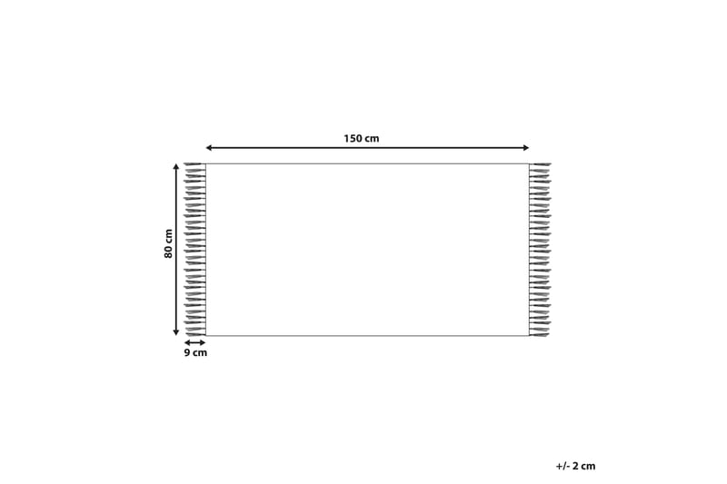 Ardahan Bomullsmatta 80x150 cm Beige - Textilier & mattor - Mattor - Modern matta - Ryamattor