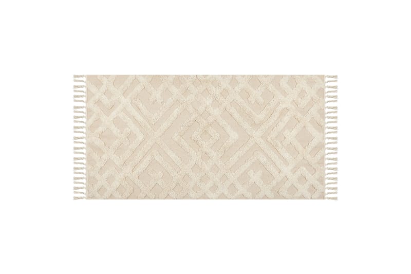 Ardahan Bomullsmatta 80x150 cm Beige - Textilier & mattor - Mattor - Modern matta - Ryamattor