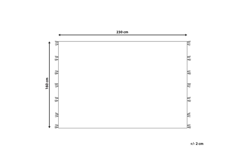 Arzakan Ullmatta 160x230 cm Röd - Ullmattor