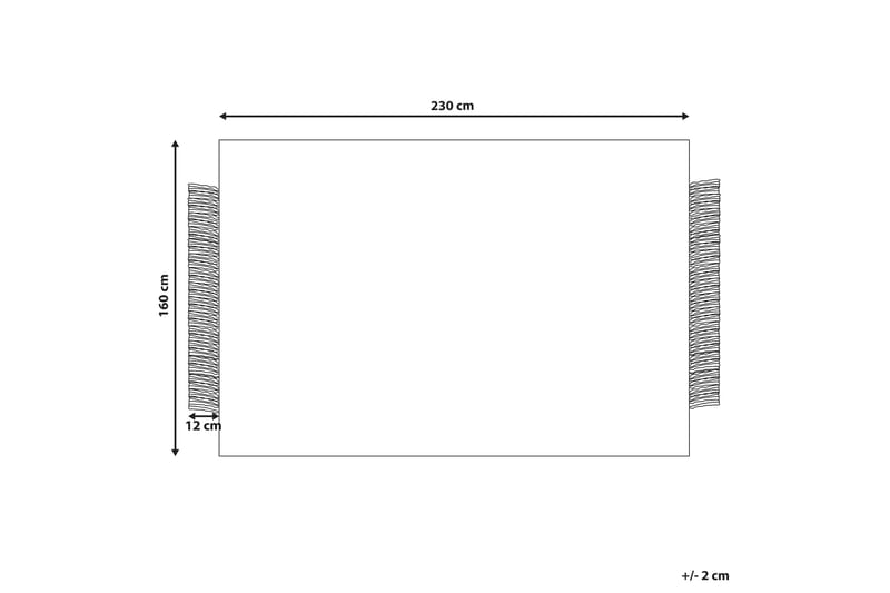 Atlanti Ullmatta 160x230 cm Svart/Vit - Textilier & mattor - Mattor - Modern matta - Ullmattor