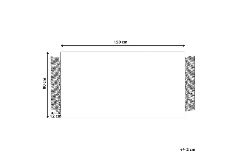 Atlanti Ullmatta 80x150 cm Svart/Vit - Textilier & mattor - Mattor - Modern matta - Ullmattor