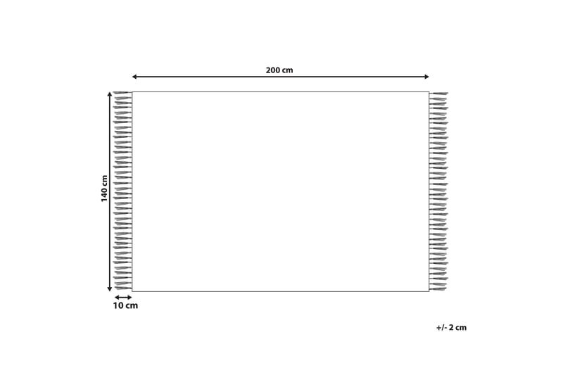 BARBAZA Bomullsmatta 140x200 cm Beige - Textilier & mattor - Mattor - Modern matta - Bomullsmattor