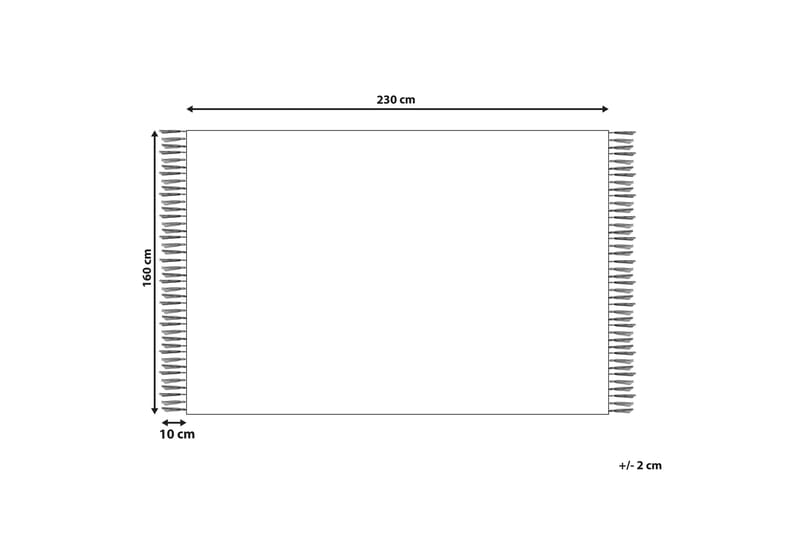 BARBAZA Bomullsmatta 160x230 cm Beige - Textilier & mattor - Mattor - Modern matta - Bomullsmattor