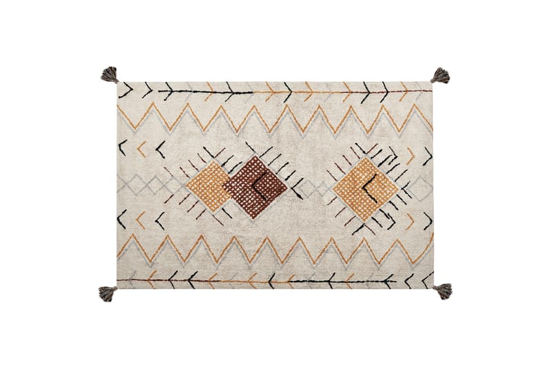 Bolay Bomullsmatta 140x200 cm Beige - Textilier & mattor - Mattor - Modern matta - Bomullsmattor