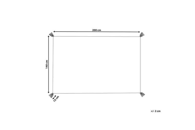 Bolay Bomullsmatta 140x200 cm Beige - Textilier & mattor - Mattor - Modern matta - Bomullsmattor