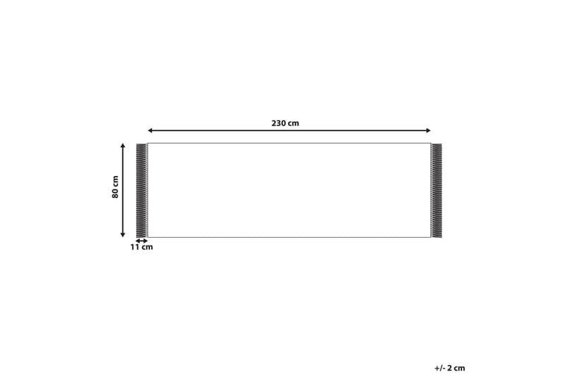 Cetmi Bomullsmatta 80x230 cm Beige - Textilier & mattor - Mattor - Modern matta - Bomullsmattor