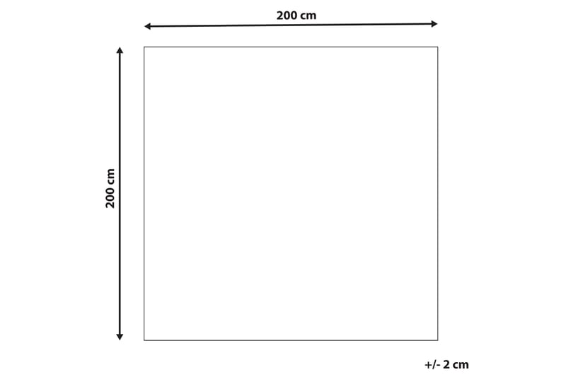 Datca Ullmatta 200x200 cm Blå - Ullmattor