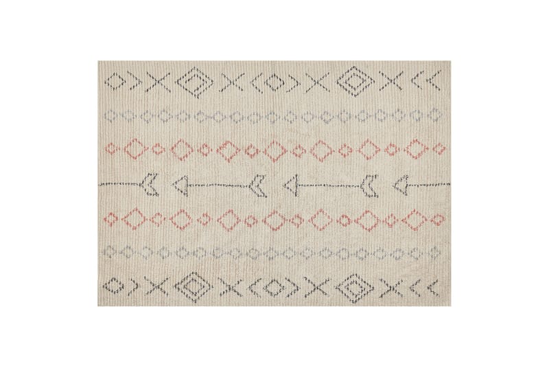 Dispur Bomullsmatta 160x230 cm Beige - Textilier & mattor - Mattor - Modern matta - Bomullsmattor