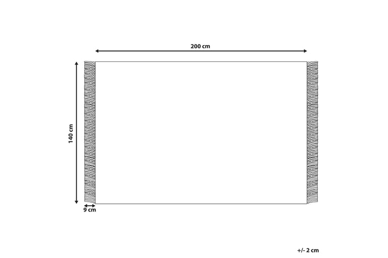 Emirler Ullmatta 140x200 cm Svart/Vit - Textilier & mattor - Mattor - Modern matta - Ullmattor