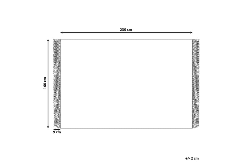 Emirler Ullmatta 160x230 cm Svart/Vit - Textilier & mattor - Mattor - Modern matta - Ullmattor