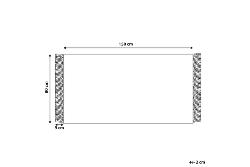 Emirler Ullmatta 80x150 cm Svart/Vit - Textilier & mattor - Mattor - Modern matta - Ullmattor