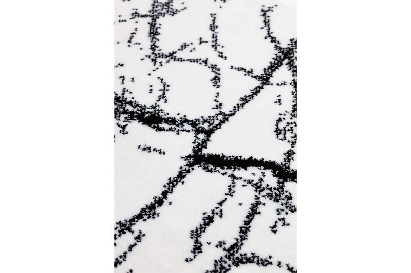 INK MARBLE Matta Rund 160 cm Vit - Wiltonmattor - Friezemattor - Stora mattor