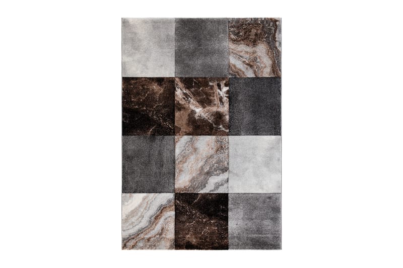 VOGEL DARK SQUARE Matta 240x340 cm Svart - Textilier & mattor - Mattor - Modern matta - Friezemattor