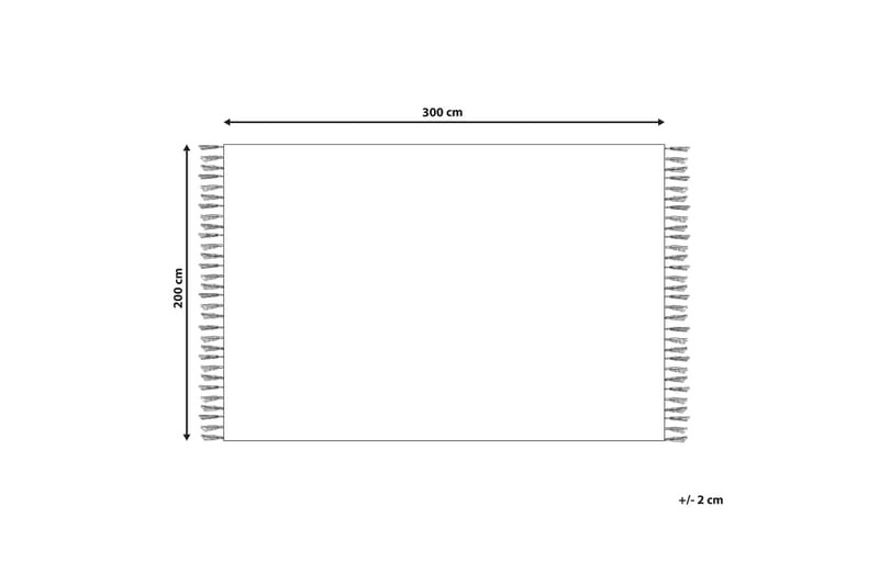 Gandzak Bomullsmatta 200x300 cm Blå - Bomullsmattor