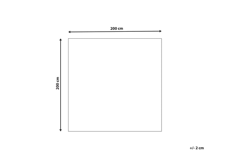 Gevas Ullmatta 200x200 cm Kvadratisk Blå - Ullmattor