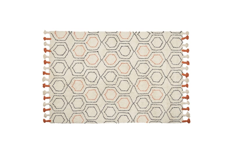 Hajipur Ryamatta 140x200 cm Beige - Textilier & mattor - Mattor - Modern matta - Ryamattor