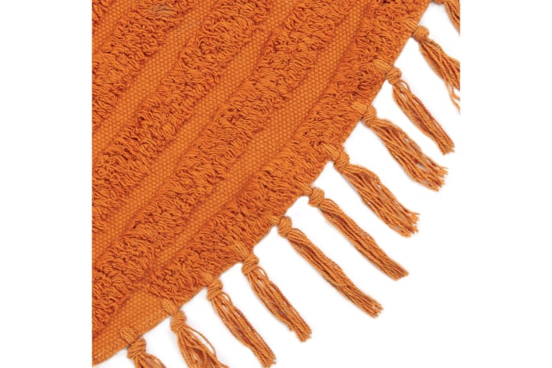 Halfeti Ryamatta 140 cm Rund Orange - Textilier & mattor - Mattor - Modern matta - Ryamattor