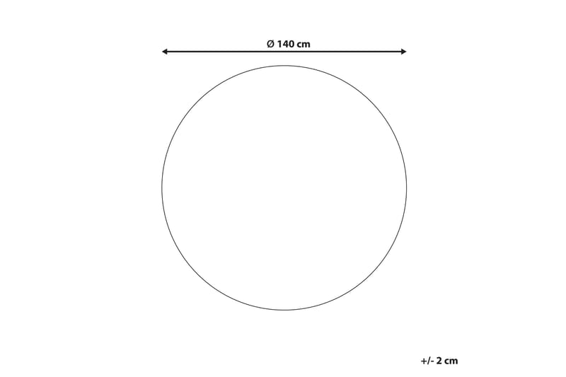 Hovit Jutematta 140 cm Rund Blå - Jutemattor & sisalmattor