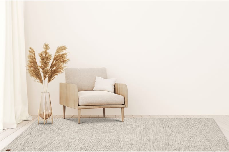 Junna Ullmatta 140x200 Rektangulär Beige - Ullmattor