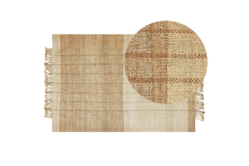 Karkin Jutematta 200x300 cm Beige - Jutemattor & sisalmattor