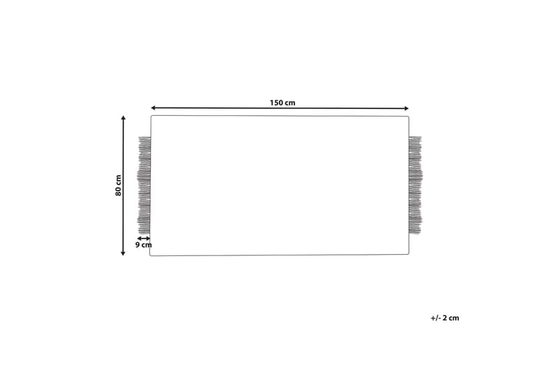 Ketenli Ullmatta 80x150 cm Svart/Vit - Textilier & mattor - Mattor - Modern matta - Ullmattor