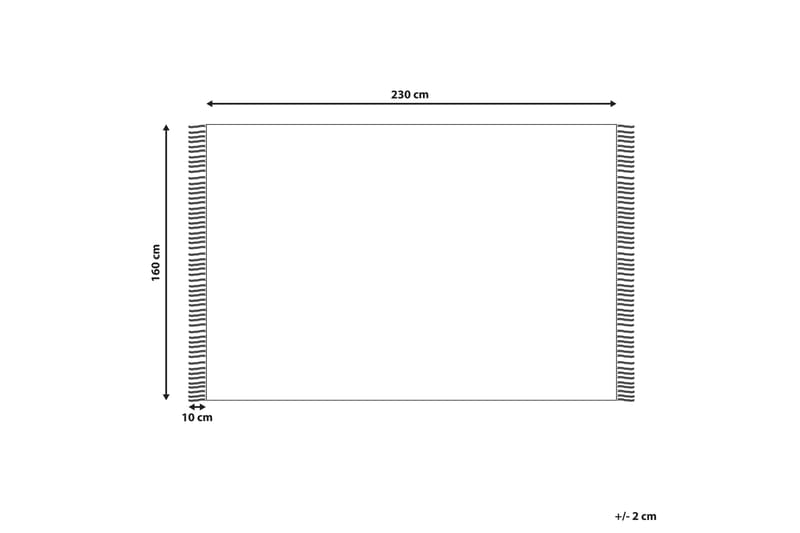 Konur Bomullsmatta 160x230 cm Beige - Textilier & mattor - Mattor - Modern matta - Bomullsmattor