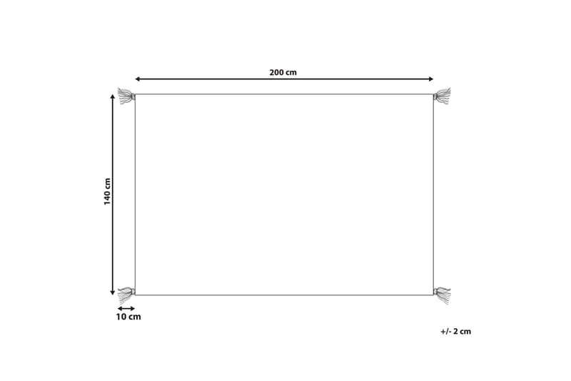 Mugla Ryamatta 140x200 cm Orange - Textilier & mattor - Mattor - Modern matta - Ryamattor