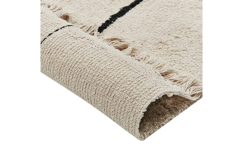 Nuru Bomullsmatta 140x200 cm Beige - Textilier & mattor - Mattor - Modern matta - Bomullsmattor