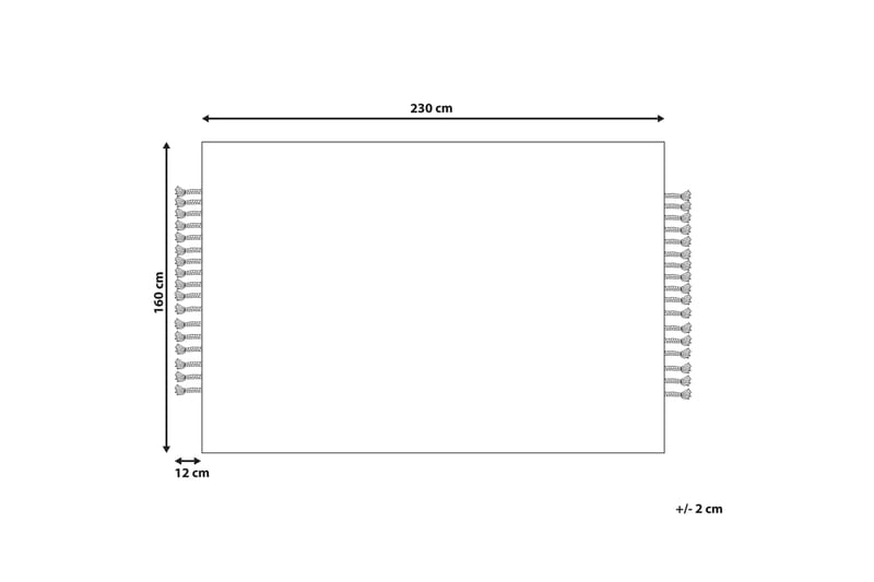 Ortaoba Jutematta 160x230 cm Beige - Jutemattor & sisalmattor