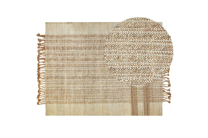 Ortaoba Jutematta 160x230 cm Beige - Jutemattor & sisalmattor