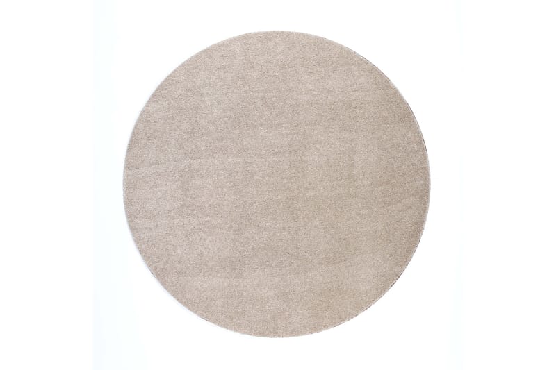 SILKKITIE Matta Rund 133 cm Beige - Vm Carpet - Textilier & mattor - Mattor - Modern matta - Ryamattor