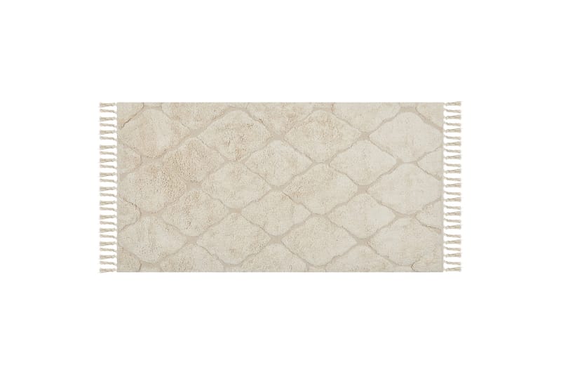 Silchar Bomullsmatta 80x150 cm Beige - Textilier & mattor - Mattor - Modern matta - Bomullsmattor