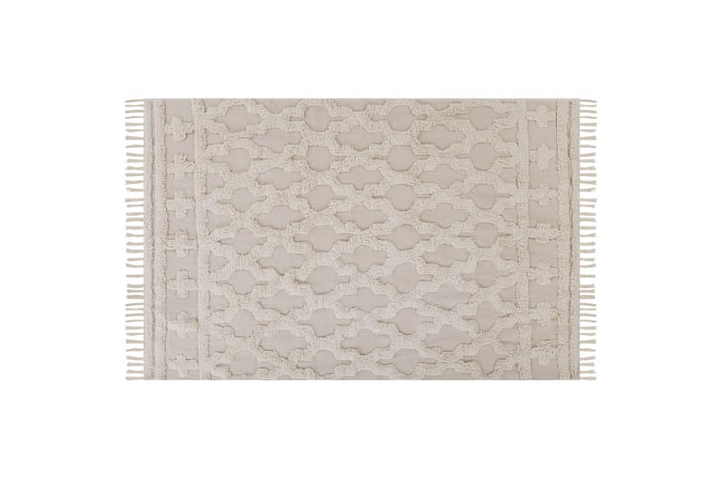 Suluova Bomullsmatta 140x200 cm Beige - Textilier & mattor - Mattor - Modern matta - Bomullsmattor